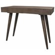 Benedict Acacia Solid Wood 2-Drawer Desk in Gray Wash Finish