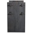 Jamboree Solid Wood Hand-Carved 1 Drawer Nightstand in Gray