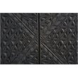 Jamboree Solid Wood Hand-Carved 2 Door Sideboard in Dark Gray