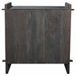 Jamboree Solid Wood Hand-Carved 2 Door Sideboard in Dark Gray