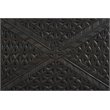 Jamboree Solid Wood Hand-Carved Trunk Box in Dark Gray