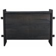 Jamboree Solid Wood Hand-Carved Trunk Box in Dark Gray