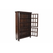 Aspen Solid Wood Cabinet with Glass Doors in Light Brown