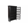 Aspen Solid Wood Cabinet with Glass Doors in Light Brown