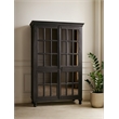 Aspen Solid Wood Cabinet with Glass Doors in Light Brown