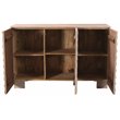 Zane Solid Wood 3 Door Sideboard in White Wash