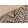 Zane Solid Wood 3 Door Sideboard in White Wash