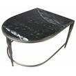 Harrison Cast Iron Nesting Cocktail Tables with Glass and Marble Tops in Gold