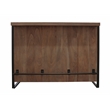 Gail Wine and Bar Console in Farmhouse Nutmeg Finish Solid Wood