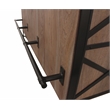 Gail Wine and Bar Console in Farmhouse Nutmeg Finish Solid Wood