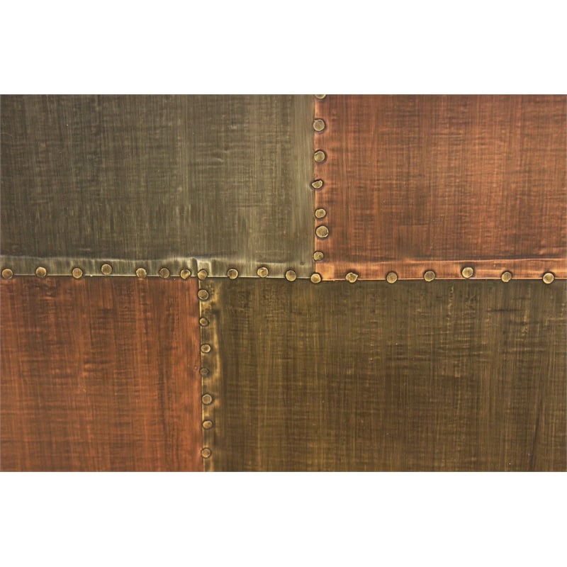 Mar Vista 3-Drawer 3-Door Sideboard with Copper Metal Cladding