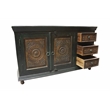 Arvada Solid Wood 2-Door 3-Drawer Buffet in Brown
