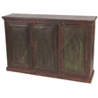 Arvada Solid Wood 3 Door Buffet in Brown