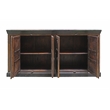 Arvada Solid Wood 4 Door Hand-Carved Buffet in Brown