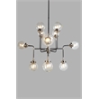 Gemma Transitional Cast Iron Pendant in Black