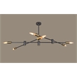 Starlette Pendant Fixture in Antique Bronze and Brass Metal