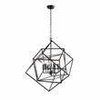 Hobbs 6-Light Pendant in Black Metal
