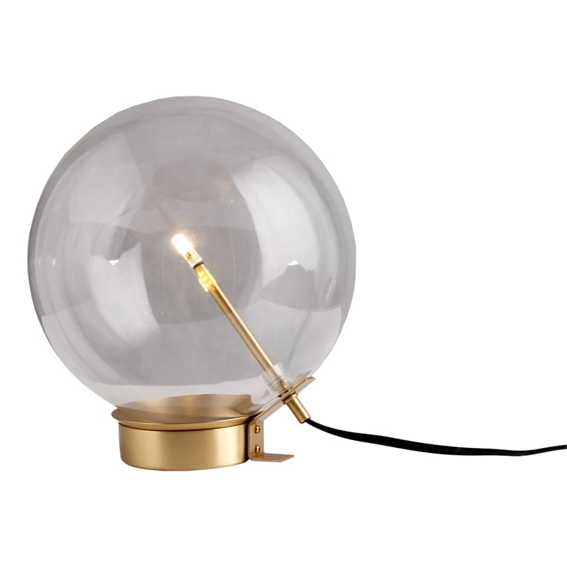 Olivia Uno Single Bulb Table Lamp in Solid Brass Metal