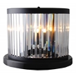 Chloe Crystal and Black Metal Table Lamp