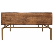 Goldbust Solid Wood 6 Drawer Cocktail Table in Brown