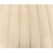 Ruth Sofa in Ivory Velvet with Gold Tone Metal Legs and 2 Toss Pillows