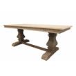 Tadashi Solid Wood Dining Table Set with 4 Phelps Gray Arm Chairs