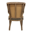 Tadashi Solid Wood Dining Table Set with 4 Phelps Gray Arm Chairs