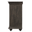 Carter Eagle 4-Door Sideboard in Distressed Gray Finish on Mango Solid Wood