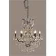 Isabelle Cast Iron Victorian Pendant with Crystal Accents in Black
