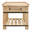 Anaheim Sunoma Solid Wood One Drawer Nightstand with Shelf in White Wash Finish