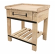 Anaheim Sunoma Solid Wood One Drawer Nightstand with Shelf in White Wash Finish