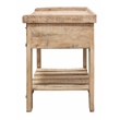 Anaheim Sunoma Solid Wood One Drawer Nightstand with Shelf in White Wash Finish