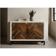 Bayside 2-Door Sideboard with Solid Wood Frame Multi-Color 2-Tone Finish