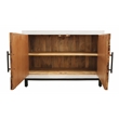 Bayside 2-Door Sideboard with Solid Wood Frame Multi-Color 2-Tone Finish