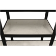 Orlando Jonah Marble and Glass Bar Console with Wine Glass Holders in Black