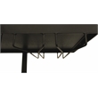 Orlando Jonah Marble and Glass Bar Console with Wine Glass Holders in Black