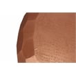 Orlando Kaleido Metal Coffee Table with Hexagonal Stamps on the Side in Copper