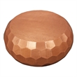 Orlando Kaleido Metal Coffee Table with Hexagonal Stamps on the Side in Copper
