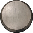 Orlando Kaleido Metal Coffee Table with Hexagonal Stamps on the Side in Silver