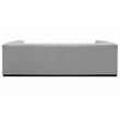 Upton Sofa with 2 Toss Pillows Upholstered in Ivory Multi-Weave Fabric