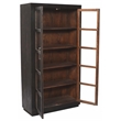 Fernious Tall Cabinet in Dark Gray Finish on Mango Solid Wood