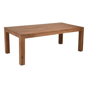 Fernious 84&quot Rectangular Dining Table in Natural Finish on Mango Solid Wood