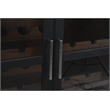 Fernious Tall Wine Cabinet in Dark Gray Finish on Mango Solid Wood