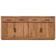 Fernious 4 Drawer 4 Door Sideboard in Natural Finish on Mango Solid Wood