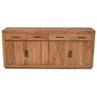 Fernious 4 Drawer 4 Door Sideboard in Natural Finish on Mango Solid Wood