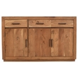 Fernious 3 Drawer 3 Door Sideboard in Natural Finish on Mango Solid Wood