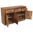 Fernious 3 Drawer 3 Door Sideboard in Natural Finish on Mango Solid Wood