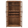 Fernious Tall Wine Cabinet in Natural Finish on Mango Solid Wood
