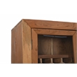 Fernious Tall Wine Cabinet in Natural Finish on Mango Solid Wood