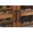 Fernious Tall Wine Cabinet in Natural Finish on Mango Solid Wood